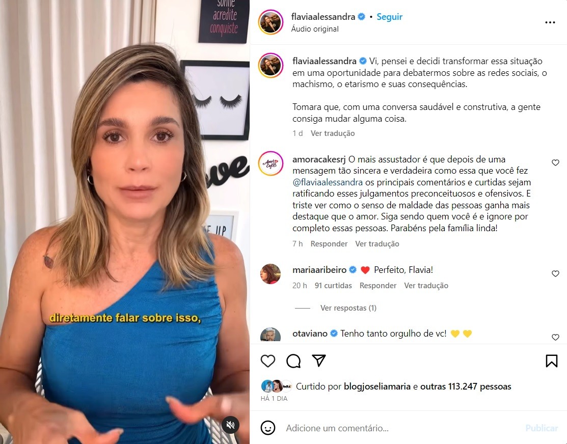 Flávia Alessandra desabafa após críticas por fotos de maiô: ‘Mil coisas absurdas’ 4 Flávia Alessandra desabafa após críticas por fotos de maiô: ‘Mil coisas absurdas’