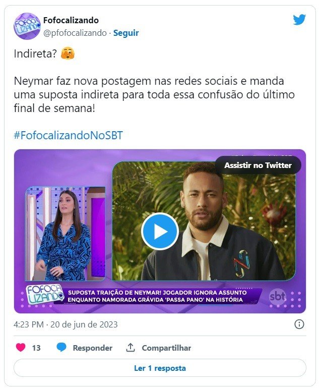 Leo Dias perde a paciência após suposta indireta de Neymar: ‘Se comporte como homem’ 