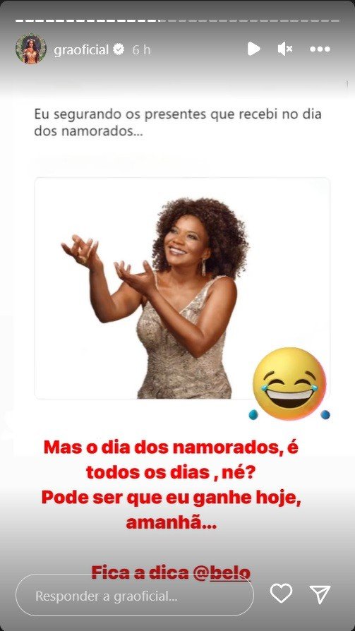 Gracyanne Barbosa não ganha presente no Dia dos Namorados e manda indireta 6 Gracyanne Barbosa não ganha presente no Dia dos Namorados e manda indireta