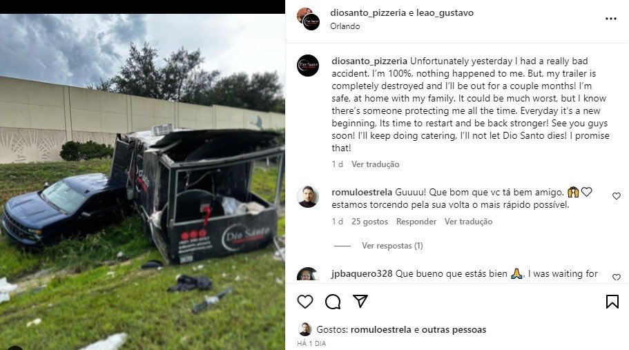 Ex-ator da Globo sofre acidente nos Estados Unidos 2 Ex-ator da Globo sofre acidente nos Estados Unidos