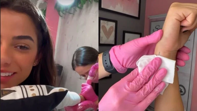 Key Alves cobre tatuagem em homenagem a Rodrigo Mussi