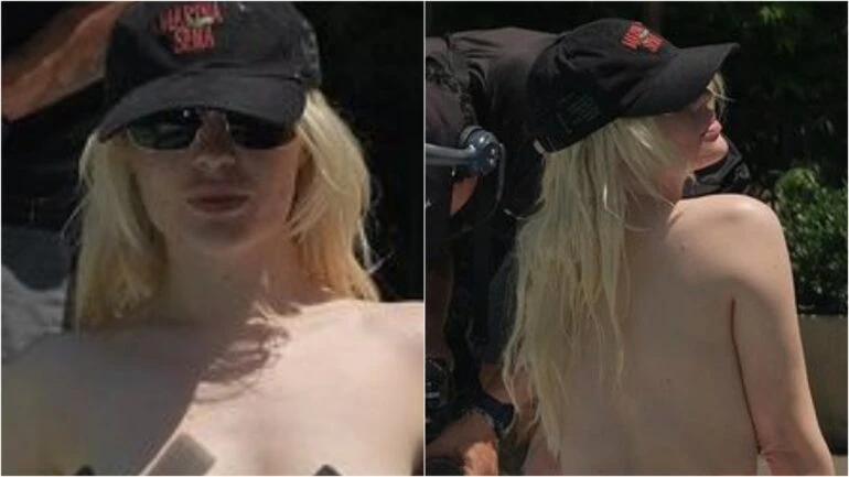 Luísa Sonza faz pose de topless em bastidores de gravação: ‘Processo criativo’