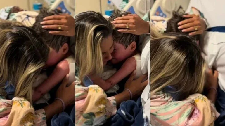 Mãe se reencontra com o filho, de 8 anos