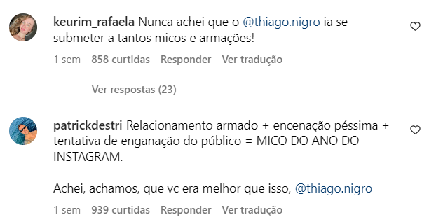 Thiago Nigro justifica sumiço de Maira Cardi das redes sociais: 'Prioridades mudam' 16 Thiago Nigro justifica sumiço de Maira Cardi das redes sociais: 'Prioridades mudam'