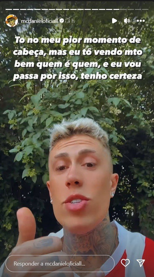 MC Daniel desabafa após término com Mel Maia e anuncia afastamento das redes sociais 5 MC Daniel desabafa após término com Mel Maia e anuncia afastamento das redes sociais