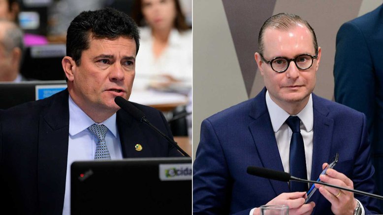 Senador Sergio Moro (União-PR) e advogado Cristiano Zanin