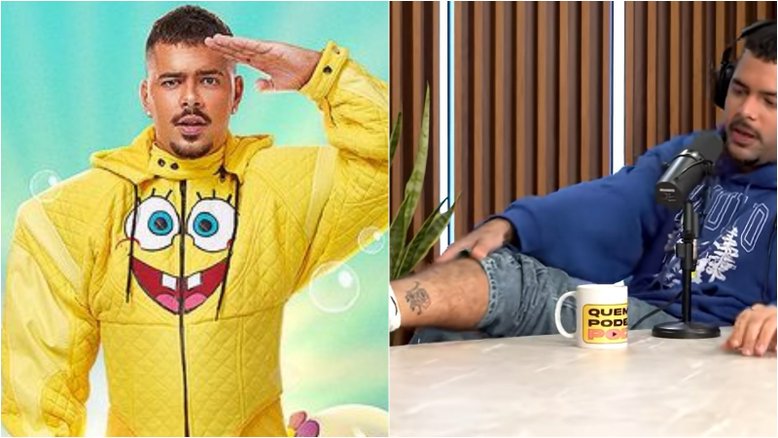 Pedro Sampaio revela ter feito tatuagem após saber que Bob Esponja é personagem LGBT