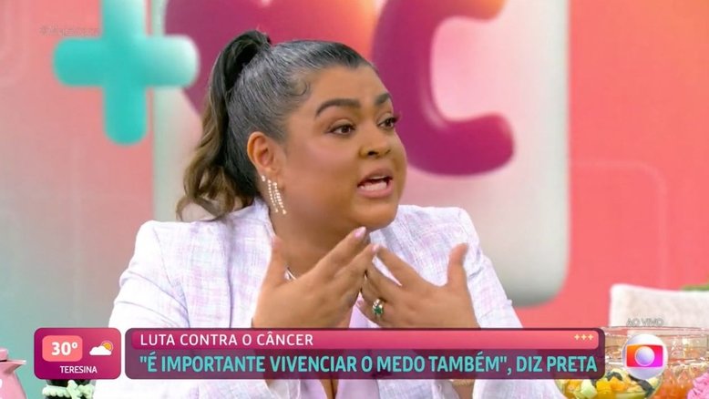 Preta Gil no programa 'Mais Você', da TV Globo