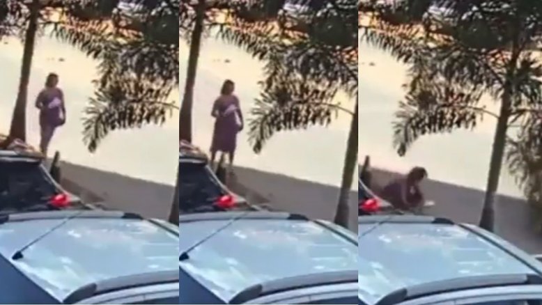 DF: Mulher quebra perna em três lugares após cair em bueiro
