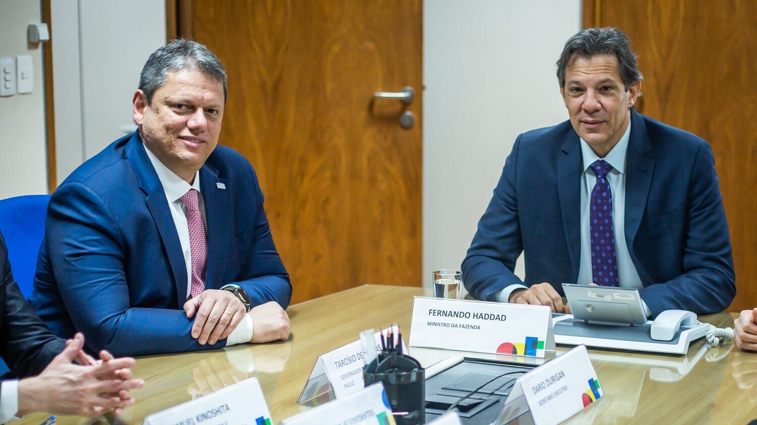 Tarcísio de Freitas e Fernando Haddad