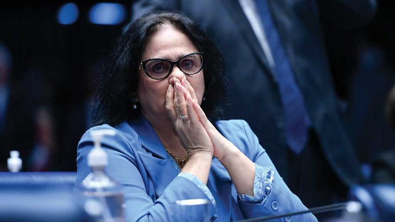 A ex-ministra Damares Alves beneficiou ONGs e parlamentares amigos suspeitos de desviar recursos públicos (Crédito:Edilson Rodrigues)