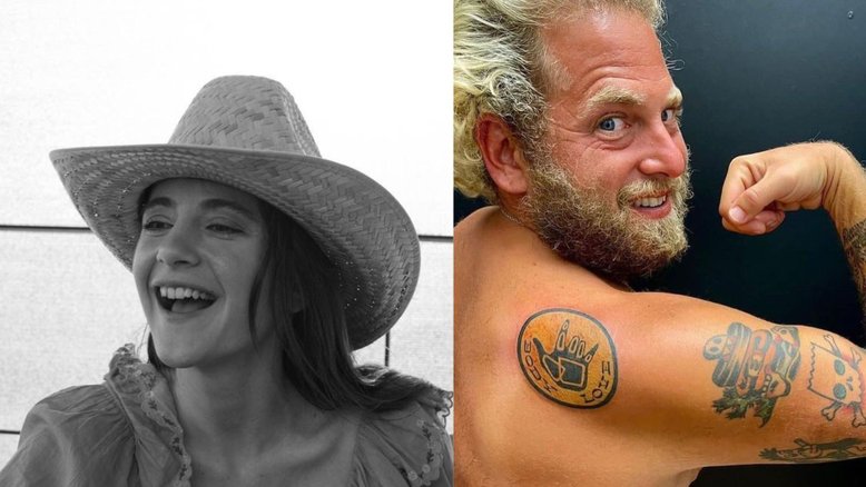 Alexa Nikolas (à esquerda) e Jonah Hill (à direita)