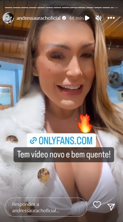 Andressa Urach anuncia novidades e conteúdo ousado no OnlyFans: 'Colocar para jogo' 3 Andressa Urach anuncia novidades e conteúdo ousado no OnlyFans: 'Colocar para jogo'