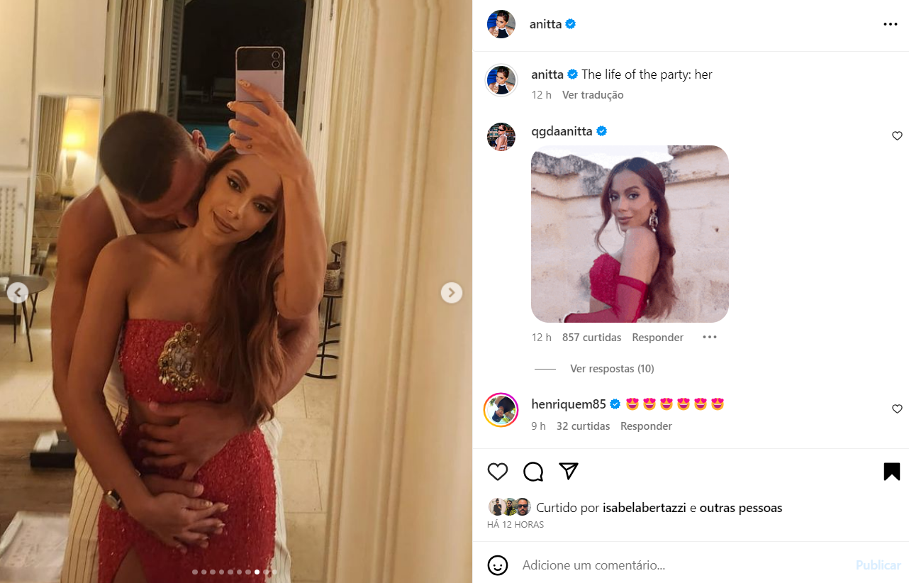 Post de Anitta no Instagram