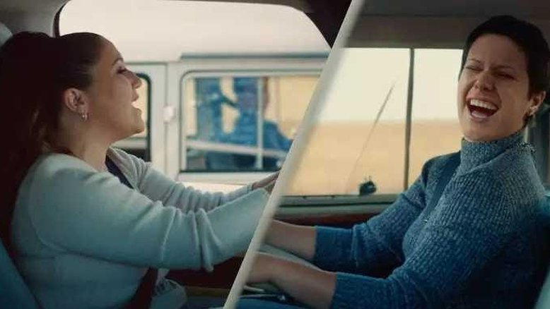 As cantoras Maria Rita e Elis Regina em campanha da Volkswagen