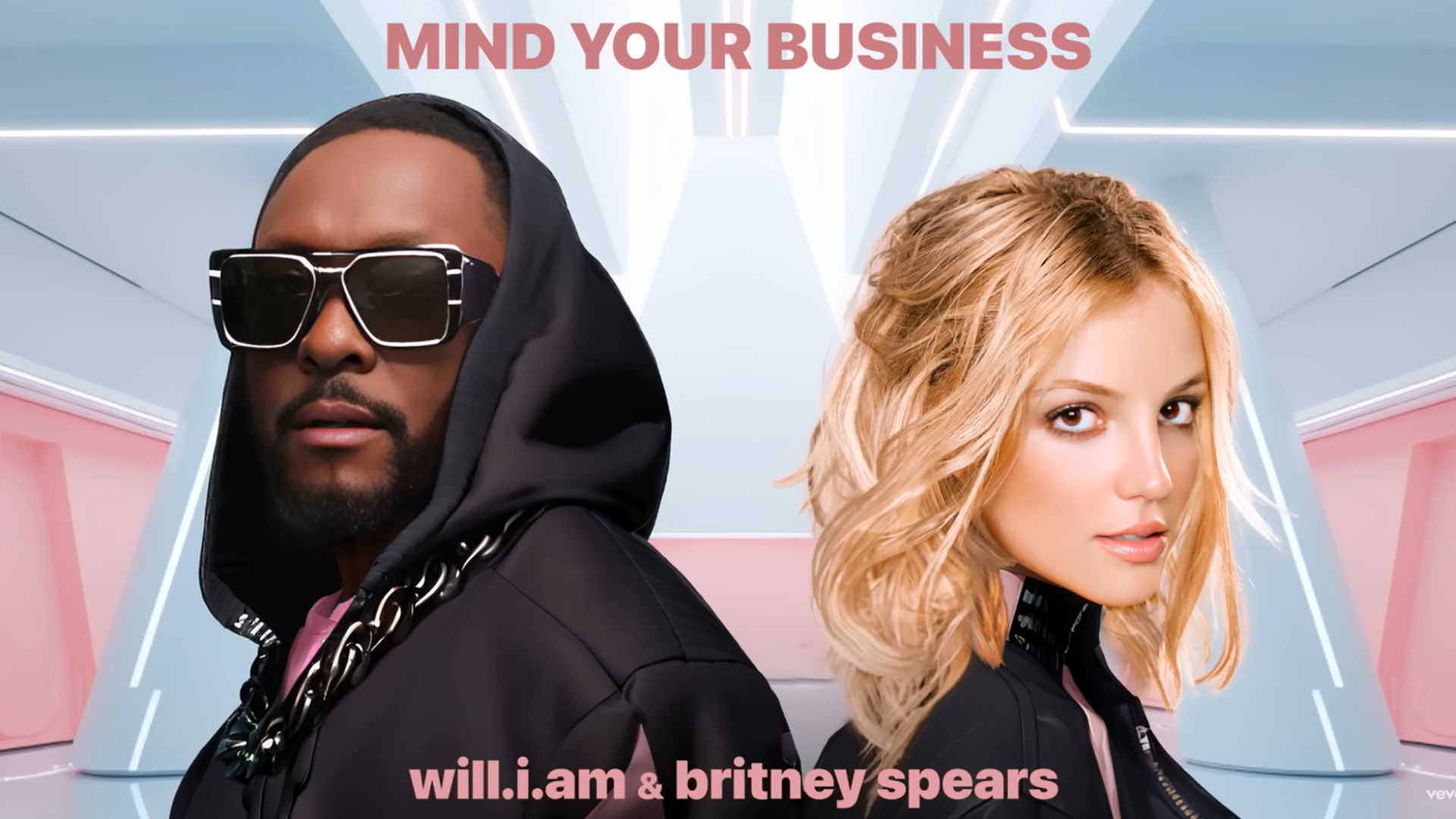 Capa do single "Mind Your Business", de Will.I.Am e Britney Spears