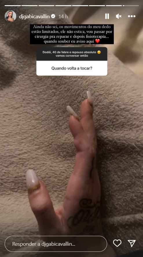 DJ que denunciou Antony por agressão terá de passar por cirurgia para recuperar movimento de dedo; confira 3 DJ que denunciou Antony por agressão terá de passar por cirurgia para recuperar movimento de dedo; confira
