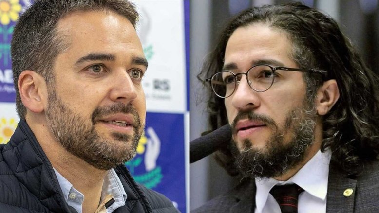 Governador do Rio Grande do Sul, Eduardo Leite, e ex-deputado federal Jean Wyllys