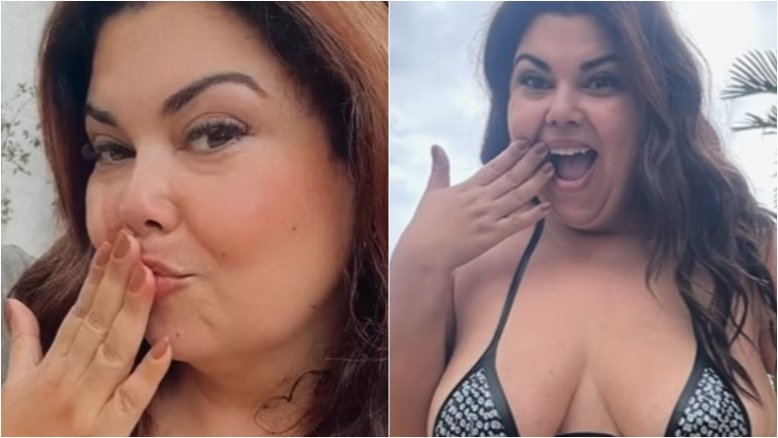 Fabiana Karla é criticada ao exibir marquinha de bronzeado e rebate: ‘Sem noção’
