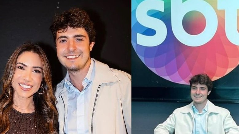 Filho de Gugu faz visita ao SBT: 'Me fez lembrar momentos que vivi ao lado do meu pai'