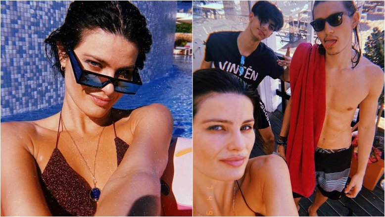 Isabeli Fontana celebra aniversário de 40 anos em viagem com os dois filhos