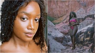 IZA posa de biquíni rosa em meio a pedras e agita web: 'Achando que é o álbum novo’