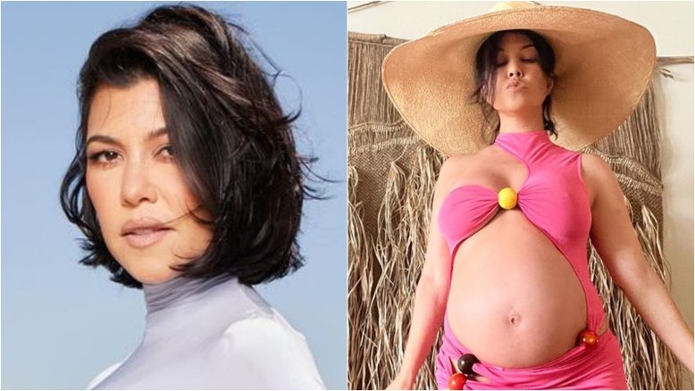 Kourtney Kardashian exibe o barrigão de grávida e arranca elogios: ‘A mais linda’