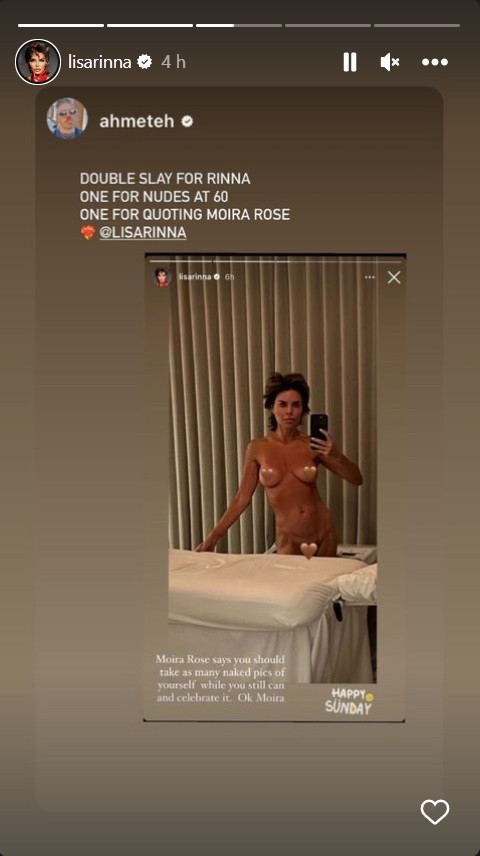 Estrela de 'Real Housewives', Lisa Rinna surpreende fãs ao compartilhar clique nua, aos 60 anos 4 Estrela de 'Real Housewives', Lisa Rinna surpreende fãs ao compartilhar clique nua, aos 60 anos