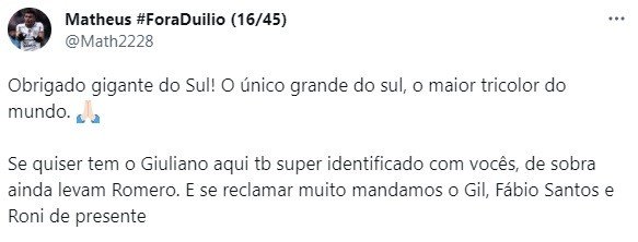 Grêmio anuncia retorno de Luan e torcida do Corinthians agradece: 'Obrigado' 4 Grêmio anuncia retorno de Luan e torcida do Corinthians agradece: 'Obrigado'