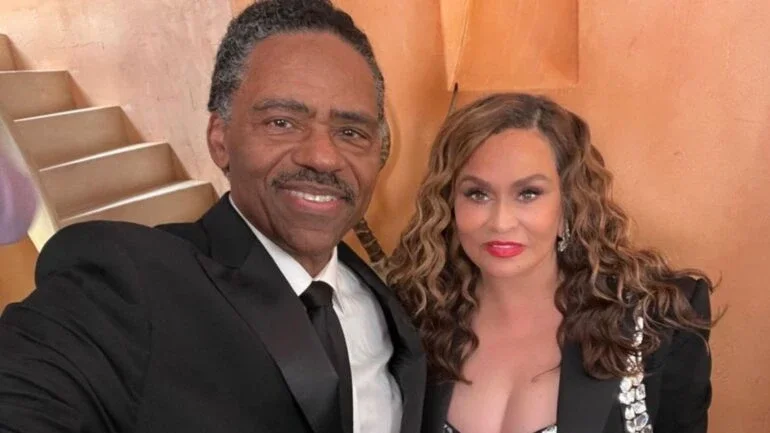 Tina Knowles e o marido, Richard Lawson