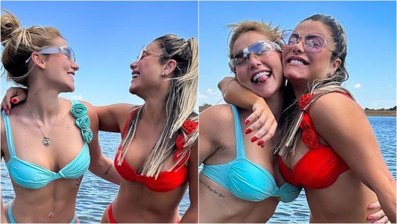 Virginia Fonseca posa de biquíni ao lado da sogra, Poliana Rocha: ‘Parece minha irmã’
