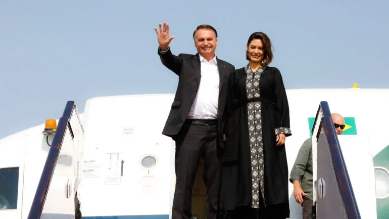 Ex-presidente Jair Bolsonaro e Michelle Bolsonaro