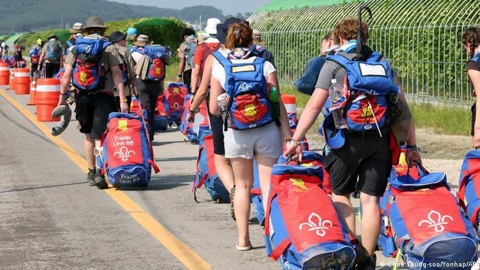 Chegada do tufão Khanun leva à evacuação de escoteiros da Coreia do Sul