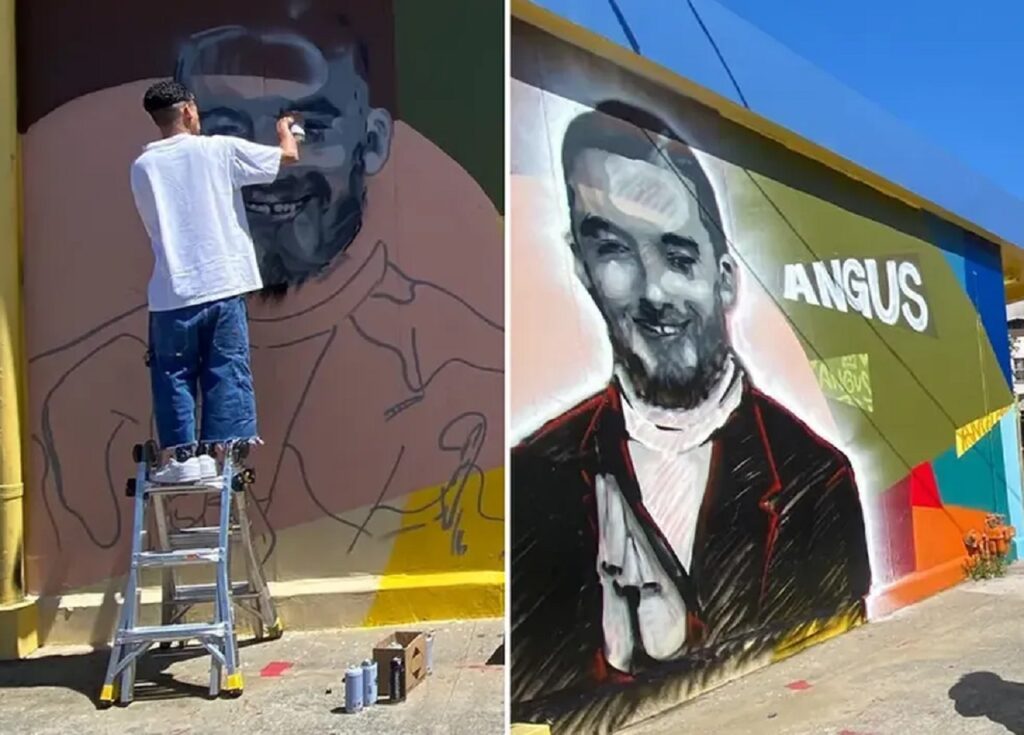 Morto aos 25 anos, ator Angus Cloud ganha mural na Califórnia