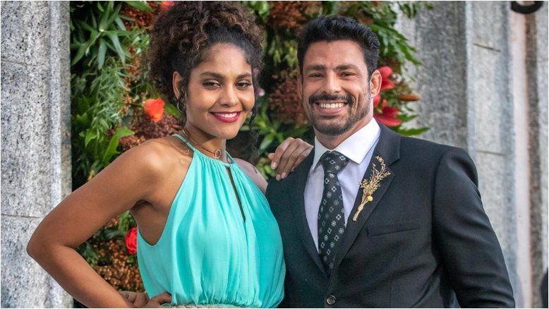Barbara Reis diz que marido tem ciúmes das cenas com Cauã Reymond, em ‘Terra e Paixão’