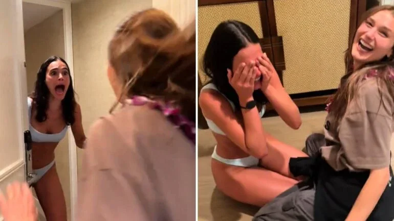 Bruna Marquezine se emocionou com surpresa de Sasha