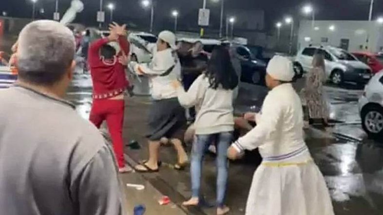Vídeo: pessoas ficam feridas durante briga generalizada em mercado no litoral de SP