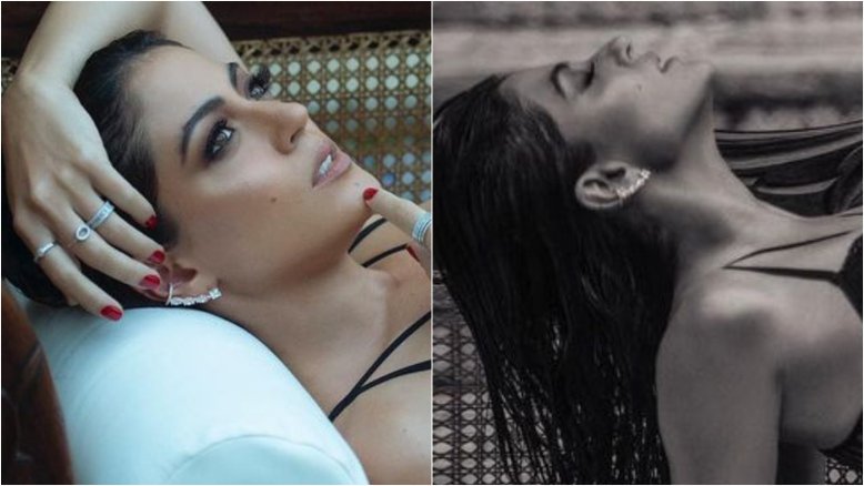 Carol Castro exibe tatuagem discreta ao sensualizar de lingerie e salto alto