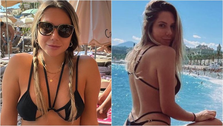 Carol Portaluppi posa com biquíni estiloso na França