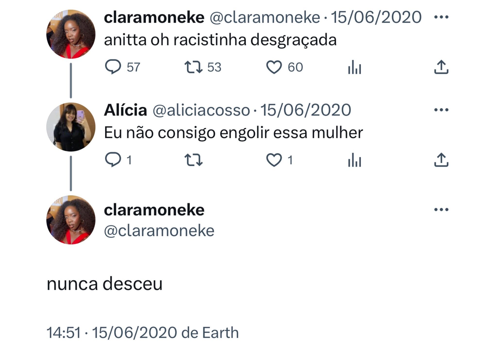 Tweets de Clara Moneke
