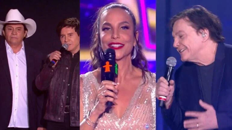 Chitãozinho e Xororó, Ivete Sangalo e Fábio Jr. no Criança Esperança