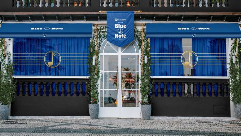 Fachada do novo Blue Note Rio
