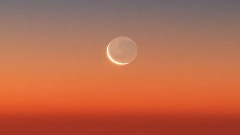 Dá-se o nome de luz cinérea ao brilho da Terra refletido no lado noturno da Lua. Esta imagem da Lua mostra a luz cinérea em uma jovem Lua Nova e foi registrada a partir do Observatório Las Campanas, localizado no Deserto de Atacama, no Chile, em janeiro de 2018. Camadas de inversão atmosférica aparecem acima do Oceano Pacífico, coloridas pelo pôr do Sol, no horizonte ocidental
