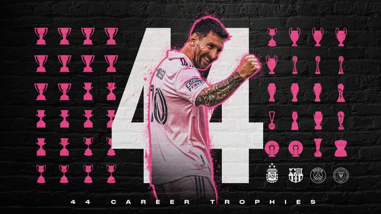 Com essa nova conquista, Messi soma 44 títulos na carreira