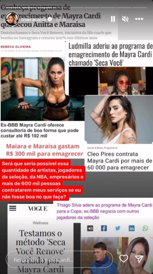 Thiago Silva irrita Maíra Cardi após negar ter realizado programa de emagrecimento: 'Cansei' 5 Thiago Silva irrita Maíra Cardi após negar ter realizado programa de emagrecimento: 'Cansei'