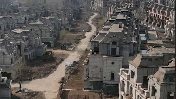 Mansões abandonadas em cidade da China