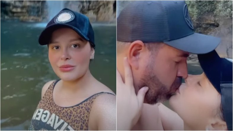 Maraisa curte banho de cachoeira com novo namorado em viagem romântica: 'É hoje'