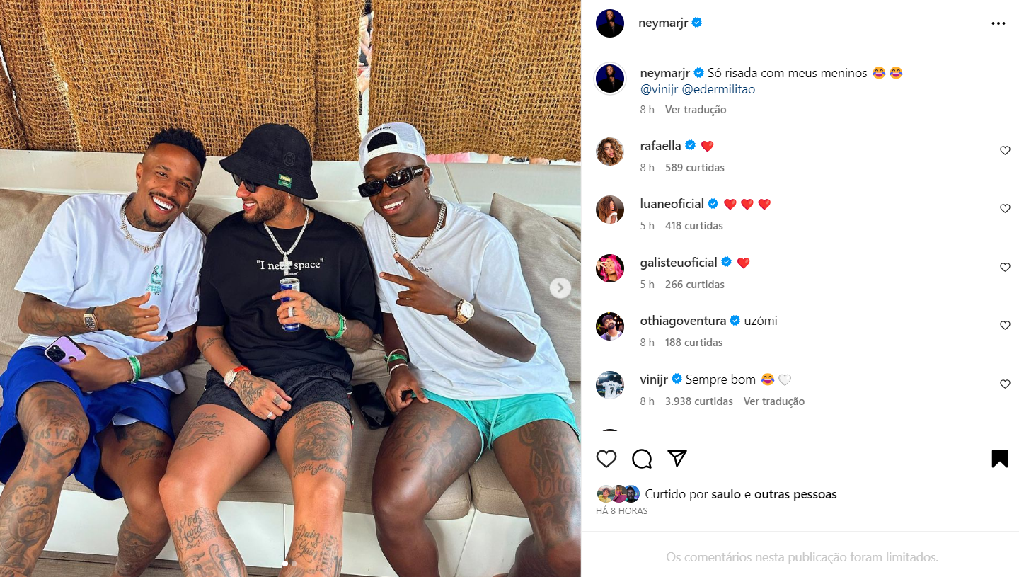 Neymar's post