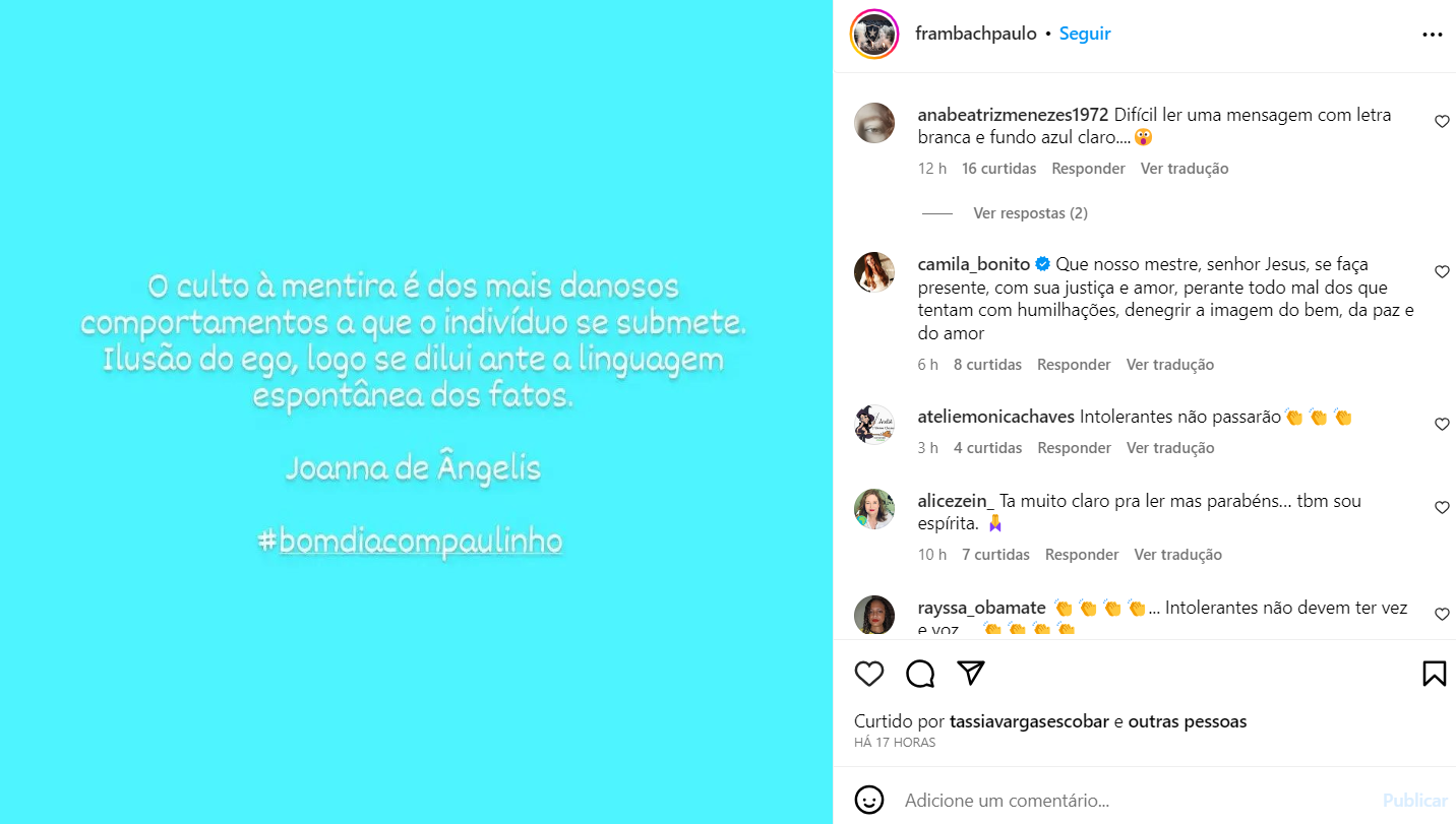 Além de insultar filha, mãe de Larissa Manoela cometeu intolerância religiosa contra genro 2 Post de Paulo Henrique Frambach