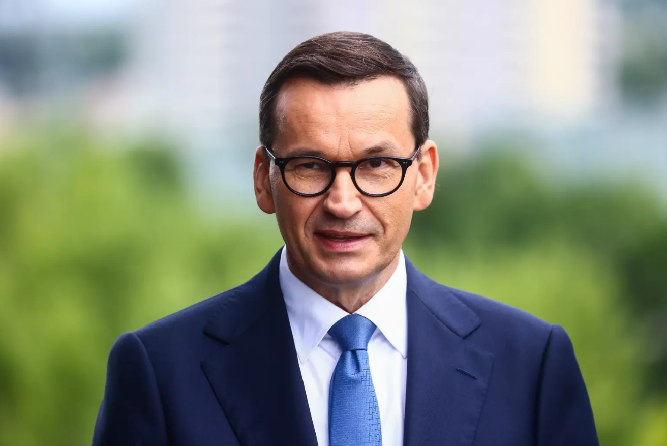 O primeiro-ministro da Polônia, Mateusz Morawiecki